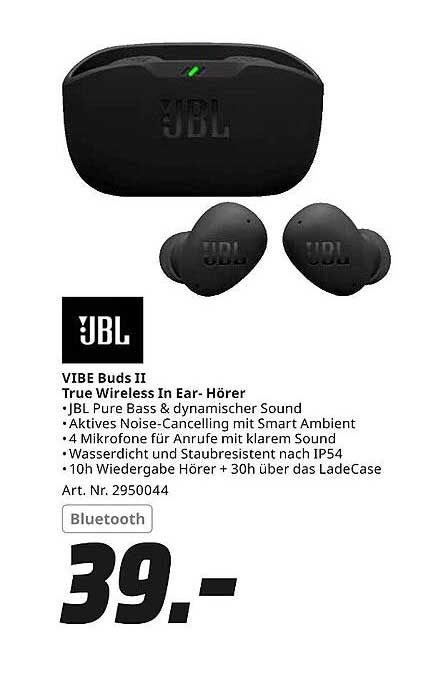 JBL Vibe Buds II True Wireless In Ear- Hörern