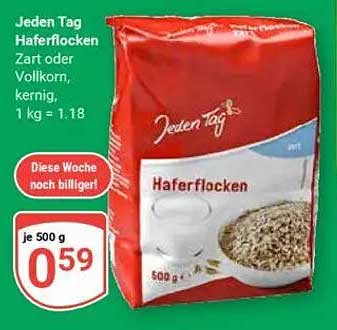 Jeden Tag Haferflocken 500 g