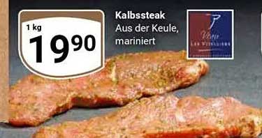 Kalbssteak aus der Keule, mariniert