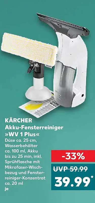 KÄRCHER Akku-Fensterreiniger »WV 1 Plus«