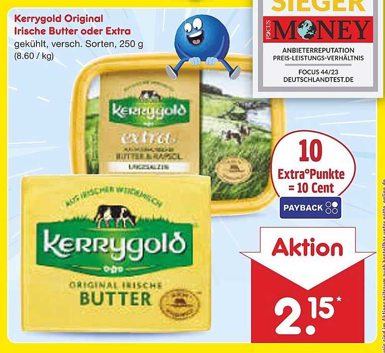 Kerrygold Original Irische Butter oder Extra, 250 g
