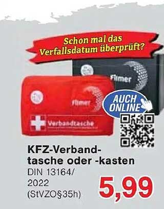 KFZ-Verbandstasche oder -kasten