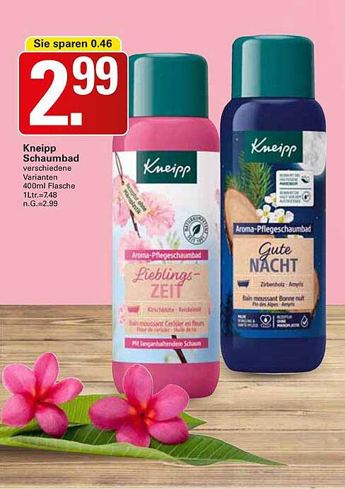 Kneipp Schaumbad – Lieblings-Zeit und Gute Nacht