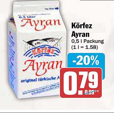 Körfez Ayran 0,5 l Packung (1 l = 1,58)