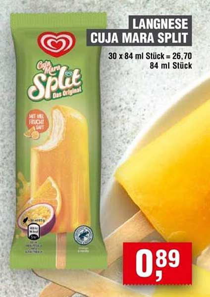 Langnese Cuja Mara Split – Das Original