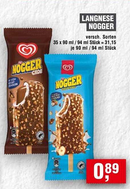 LANGNESE NOGGER - verschiedene Sorten