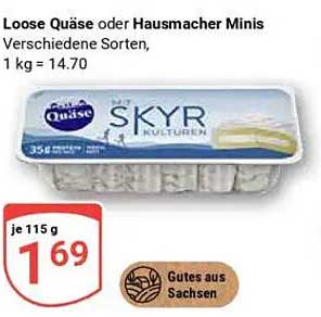 Loose Quäse oder Hausmacher Minis - 115g für nur 1,69€