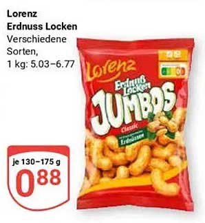 Lorenz Erdnuss Locken Jumbo - Verschiedene Sorten