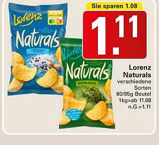 Lorenz Naturals verschiedene Sorten 80/95g Beutel