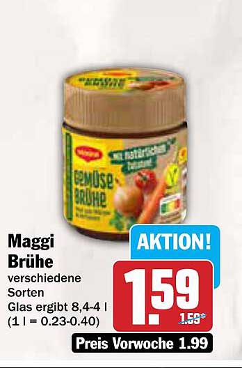 Maggi Brühe verschiedene Sorten