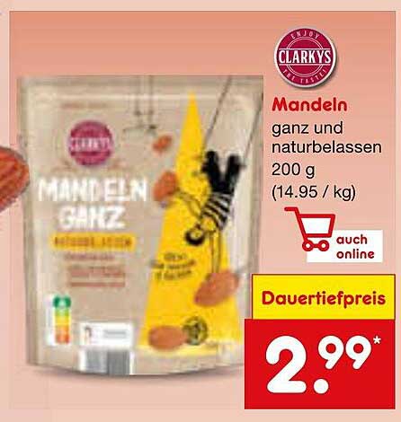Mandeln ganz und naturbelassen 200 g