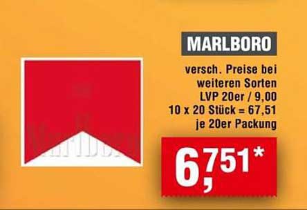 Marlboro Zigaretten 20er Packung
