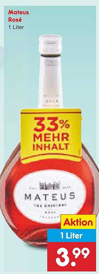 Mateus Rosé 1 Liter - Aktion