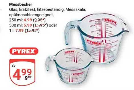 Messbecher von Pyrex – Robust und praktisch