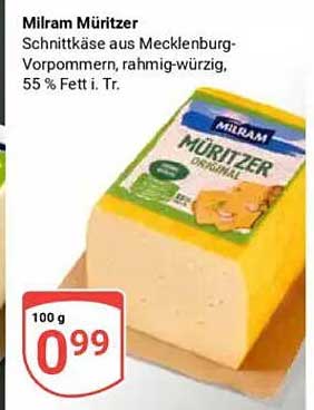 Milram Müritzer Schnittkäse, 100 g