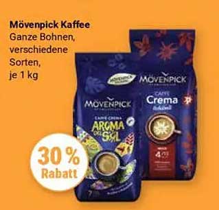 Mövenpick Kaffee Ganze Bohnen, verschiedene Sorten, je 1 kg