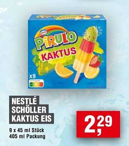 NESTLÉ SCHÖLLER KAKTUS EIS – 9 x 45 ml Packung