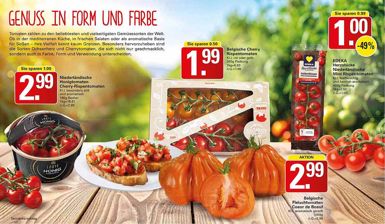 Niederländische Honigtomaten Cherry-Rispentomaten (180g Becher)
