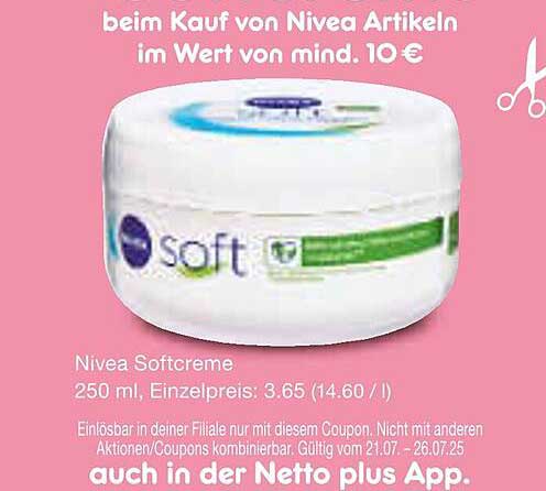 Nivea Softcreme 250 ml - Jetzt zum Sonderpreis!