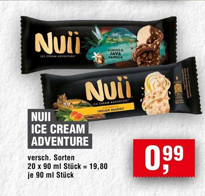 NUII Ice Cream Adventure - Verschiedene Sorten