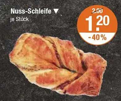 Nuss-Schleife je Stück