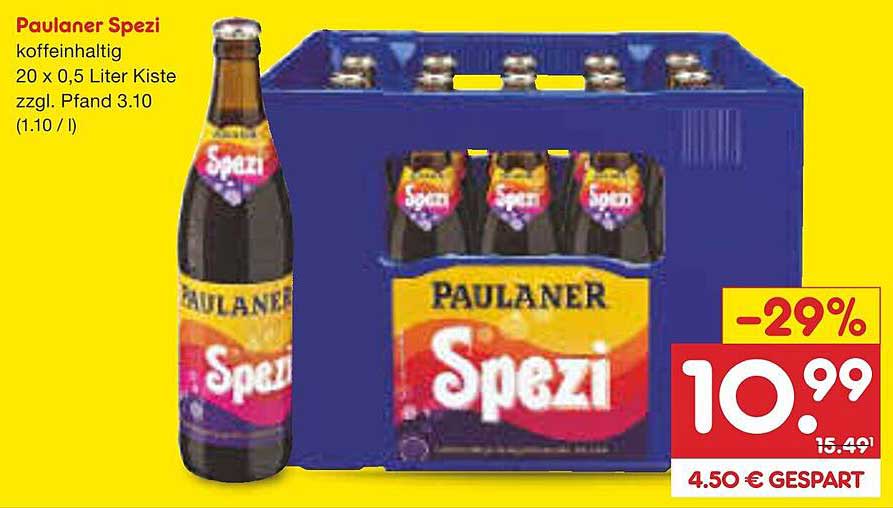 Paulaner Spezi 20 x 0,5 Liter Kiste