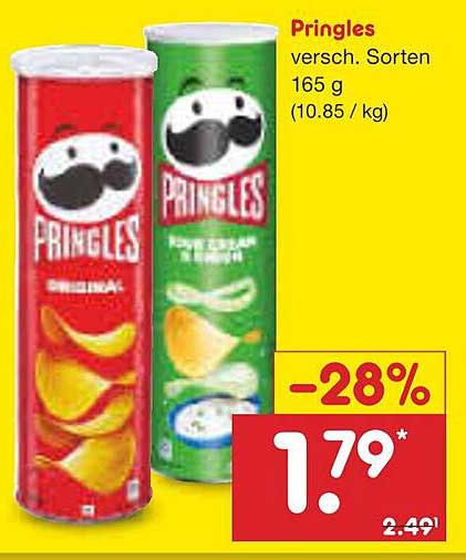 Pringles verschiedene Sorten 165 g