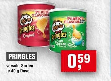 PRINGLES - verschiedene Sorten je 40 g Dose