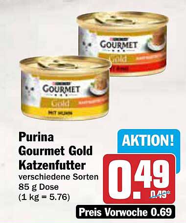 Purina Gourmet Gold Katzenfutter 85 g Dose - verschiedene Sorten