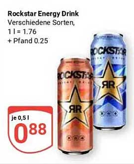 Rockstar Energy Drink, 0,5 l - verschiedene Sorten