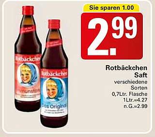Rotkäppchen Saft - Verschiedene Sorten
