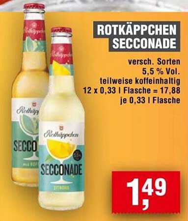 ROTkäppchen Secconade - Mischgetränk mit 5,5 % Vol.