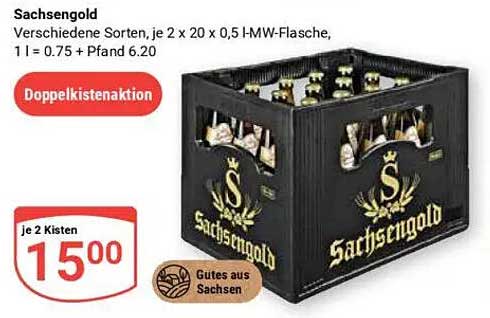 Sachsengold Doppelpack – 2 Kisten für 15,00 €
