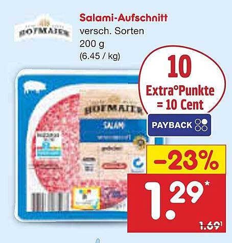 Salami-Aufschnitt verschieden Sorten 200 g