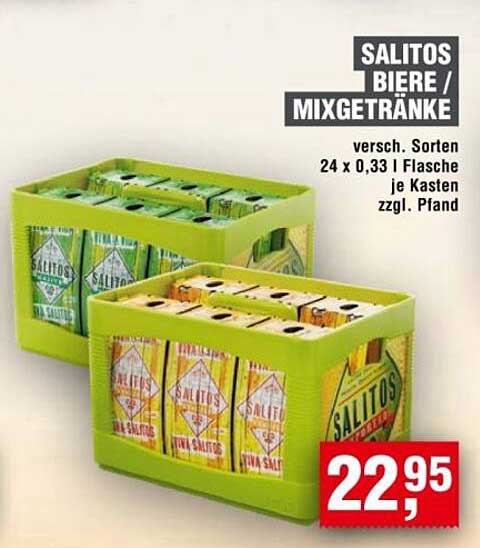 SALITOS Bier / Mixgetränke - 24 x 0,33 l