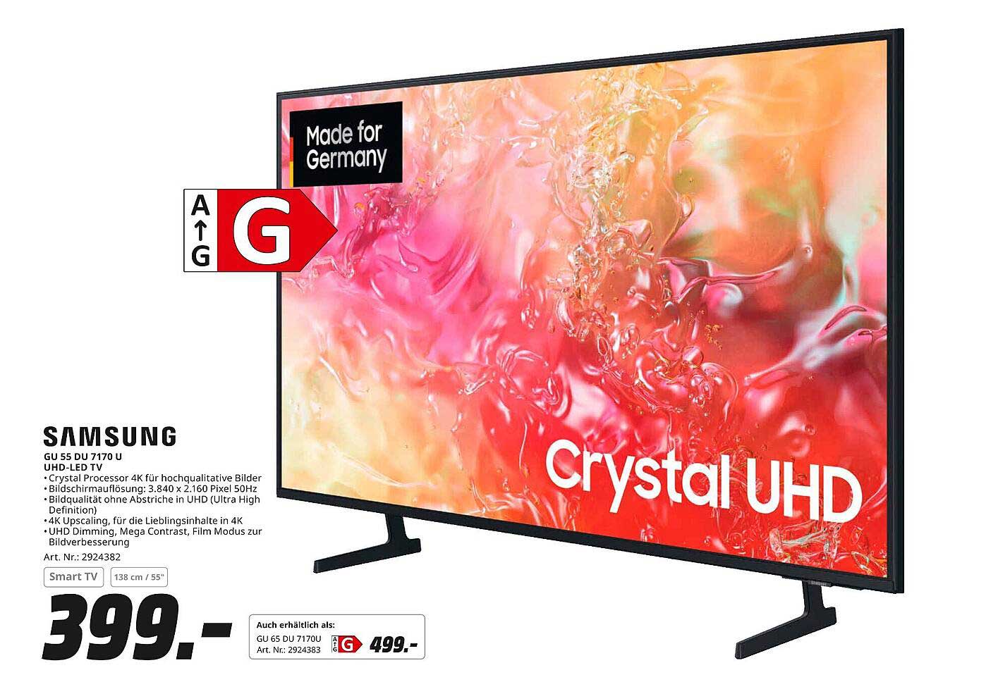 Samsung GU 55 DU 7170 U UHD-LED TV