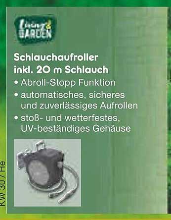 Schlauchaufroller inkl. 20 m Schlauch
