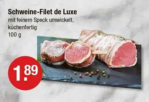 Schweine-Filet de Luxe mit feinem Speck umwickelt, küchenfertig