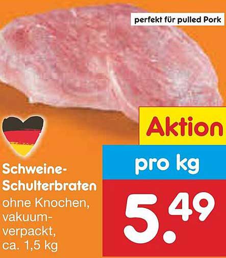 Schweine-Schulterbraten - ohne Knochen, vakuumverpackt, ca. 1,5 kg