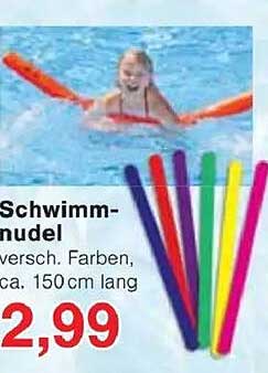 Schwimmnudel - verschiedene Farben, ca. 150 cm lang