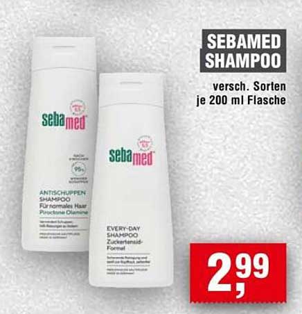 SEBAMED SHAMPOO - Verschiedene Sorten je 200 ml Flasche