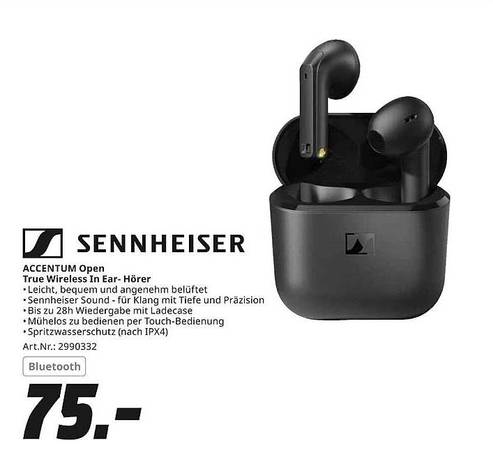 Sennheiser ACCENTUM Open True Wireless In Ear-Hörer