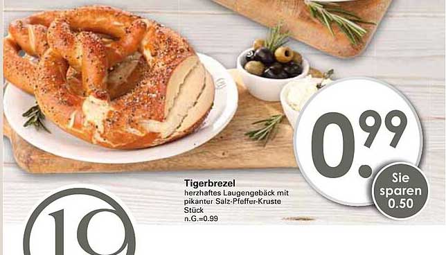Tigerbrezel - herzhaftes Laugengebäck mit pikanter Salz-Pfeffer-Kruste