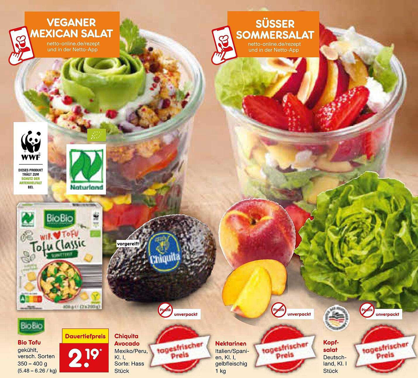 Vegane Mexican Salat und Süßer Summersalat