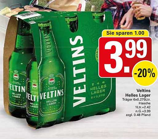 Veltins Helles Lager 6er Pack