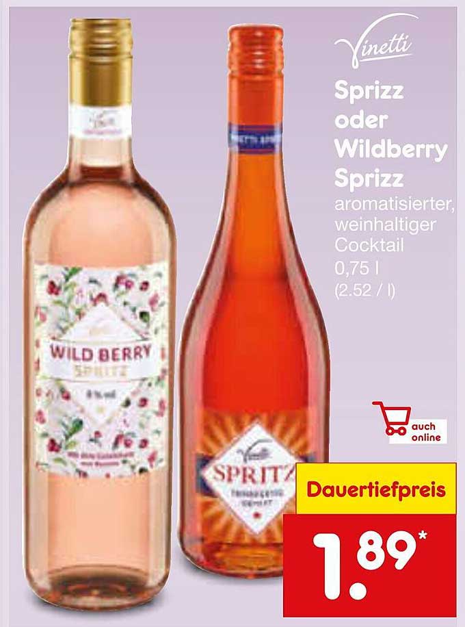 Vinetti Sprizz oder Wildberry Sprizz