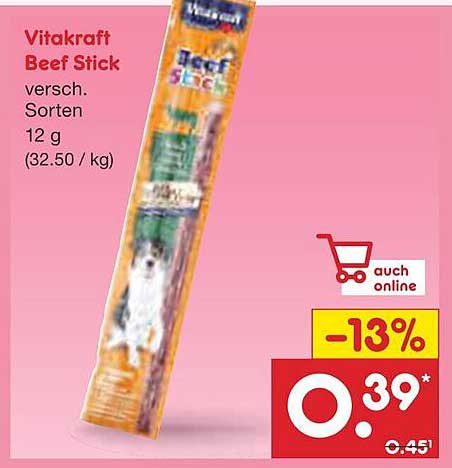 Vitakraft Beef Stick versch. Sorten 12 g
