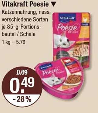 Vitakraft Poesie Katzennahrung - Nassfutter in verschiedenen Sorten