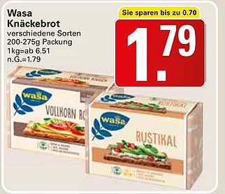 Wasa Knäckebrot - verschiedene Sorten 200-275g Packung