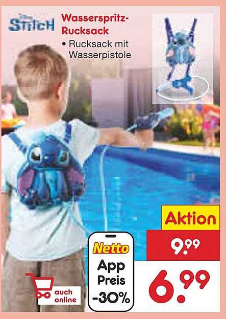 Wasserspritz-Rucksack mit Wasserpistole